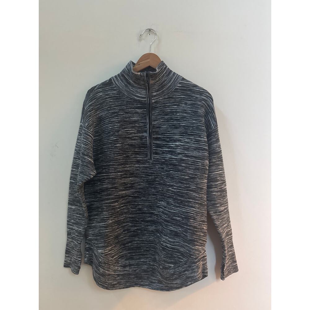 Offline Aerie 1/4 Zip Pullover Athleisure Jacket Stretch Ribbed Thumbholes XS